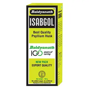 Baidyanath Isabgol - Psyllium Husk Powder made from Premium Isabgol Seeds - 100g (Pack of 3)