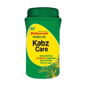 Baidyanath Vansaar KabzCare (Kabzhar) - 200 Gms | Relief From Constipation Indigestion & Hyperacidity | Ayurvedic Churna For Bowel Regulation