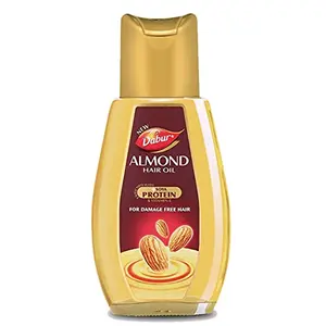 Dabur Almond Hair Oil with Almonds Soya Protein and Vitamin E for Non Sticky Damage free Hair - 500ml