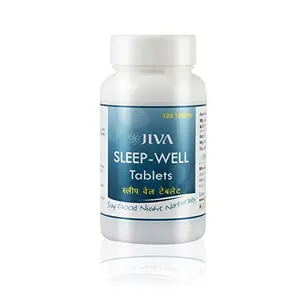 JIVA Ayurveda's Sleep-Well tablets for ting the bodys natural ability to rest and fall asleep- 120 tablets.