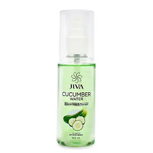 JIVA Ayurveda Cucumber Natural Water for Prevents infections | Skin toner | Pack of 2