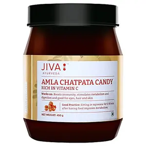 Jiva Chatpata Amla Candy - 450 g - Pack of 1 - For All Age Groups Rich In Dietary Fibres Boosts Digestion