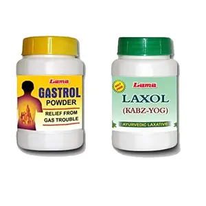 Lama Gastrol Powder 100 gm + Lama Laxol Powder 100 gm (Combo Pack of 2)