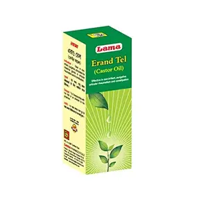 Lama Erand Oil (Castor Oil) - 100 ml - Regulates Easy Bowel Movement (Pack of 3)