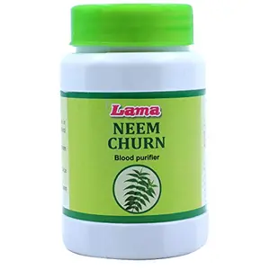 Lama 100% Natural Neem Churn (Azadirachta Indica Powder) - Blood Purifier Maintains Glowing Skin - 100 g (Pack of 3)