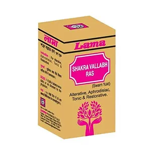 Lama Shakraballabh Ras 25 Tablets with Gold