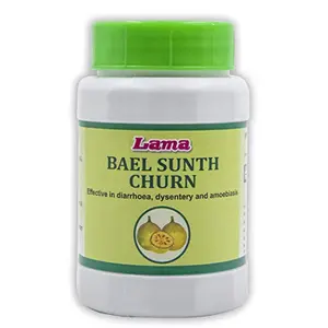 Lama 100% Natural Bael Sunth Churn (Aegle Marmelos Powder) - Helps in Digestion and Amoebiasis - 100 g (Pack of 2)