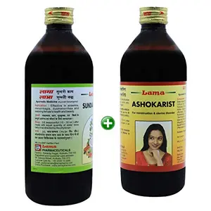 LAMA Sundari Kalp 450 ml + Lama Ashokarist 450 ml (Combo Pack)