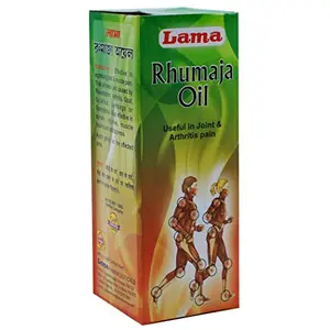 Lama Rhumaja Oil - 100 ml - Rescue from Joint Pain Muscle Pain Stress Pain (Pack of 2)