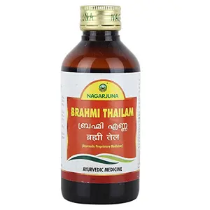 NAGARJUNA Brahmi Thailam -200 ML with Free Pachak Methi