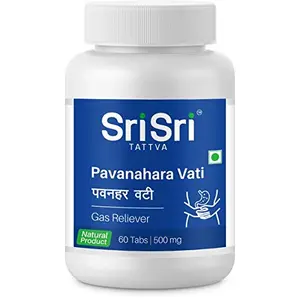 Sri Sri Tattva Pavanhara Vati - Gas Reliever 60 Tabs | 500mg (Pack of 2)