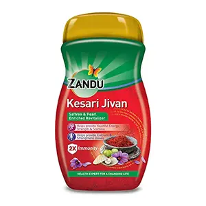 Zandu Kesari Jivan â Ayurvedic Immunity Booster for Adults and Elders Builds Energy Strength & Stamina Strengthens Bones Enriched Revitalizer 900g