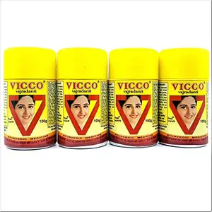 Vicco Vajradanti Powder-100g(Pack of 4)