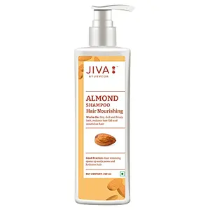 Jiva Almond Shampoo - 200 ml - Pack of 1 - For All Hair Types Nourishes Your Hair Roots