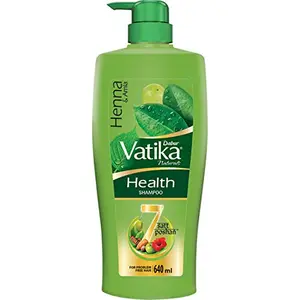 Dabur Vatika Health Shampoo with Henna & Amla for Problem Free Hair - 640ml