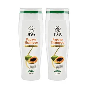 JIVA Ayurveda Papaya Shampoo 200 ml (pack of 2)
