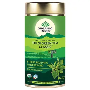 Organic India Classic Tulsi Green Tea 100 gm