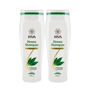 JIVA Ayurveda Henna Shampoo (200 ml) Pack of 2