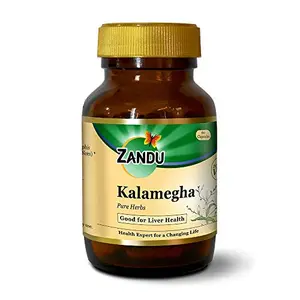 Zandu Kalamegha pure herbs for improved livr functions and Digesstion - 60 veg capsules