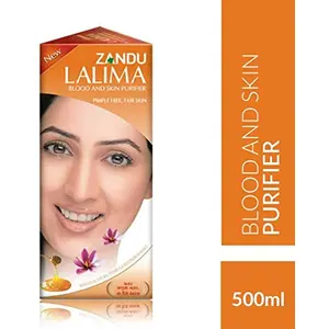 Zandu Lalima Blood and Skin Purifier - 500 ML PACK OF 2+FIVE HONEY CHEW FREE
