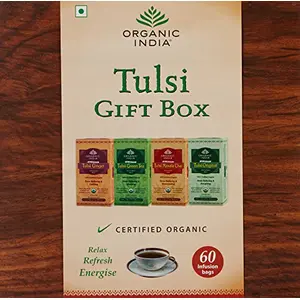Organic India Tulsi Gift Box - 60 Infusion Bags