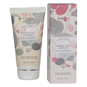 Mantra Jasmine Aloe & Pearl Moisturizing Face Pack (200 g) | Free Rose Hydrating Body Wash | 30ml |