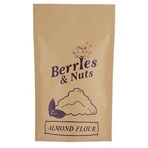 Berries And Nuts Skineed Almond Flour | Badam Powder Blanched Almond Powder Without Skin | 500 Grams
