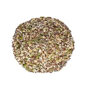 Berries And Nuts Healthy Roasted Seeds Blend | Pumpkin Sunflower Chia Flax Watermelon Sesame | 400 Grams