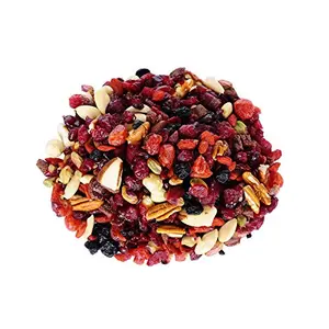Berries And Nuts Sports Mix | Dried Cranberries Blueberries Gojiberries Pecan Nut Hazel Nut Brazil Nuts & Many More | 200 Grams
