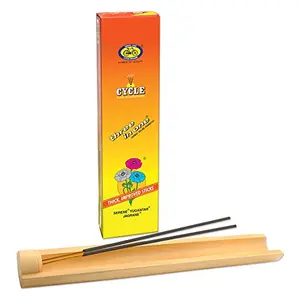 Cycle Agarbatti Three in One Incense Sticks with Trough Agarbatti Stand Ash Catcher (Pack of 2)