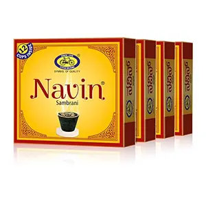 Cycle Navin Cup Sambrani/dhoopam with Resin Benzoin - Pack of 4 (12 Cups per Pack)