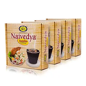 Cycle Naivedya Jumbo Cup Sambrani/dhoopam - Pack of Four (4 Big Cups in Each Pack)