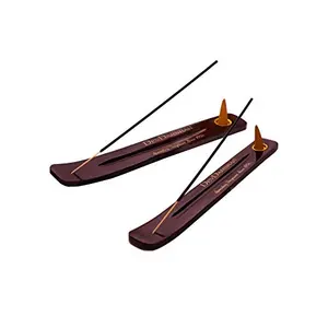 Devdarshan Incense Sticks & Dhoop Cone Wooden Stand (Pack of 2)