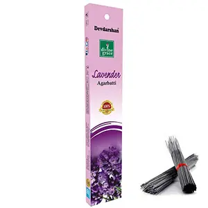 Devdarshan Divine Grace Lavender Agarbathies 24 Packets of 15 Grams Each