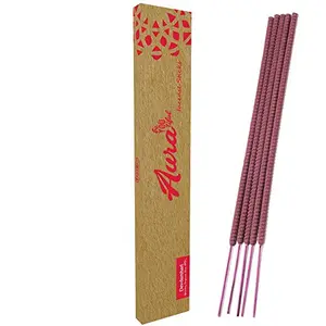 Devdarshan Aura Rose 16 Inch Incense Sticks with 2 Hours Burning (2 Packs of 5 Stick Each)