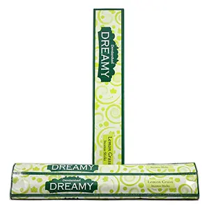 Devdarshan Dreamy Lemongrass 10 Incense Stick in Each Pouch Packing (12 Pouch) with 1 Hour Burning time