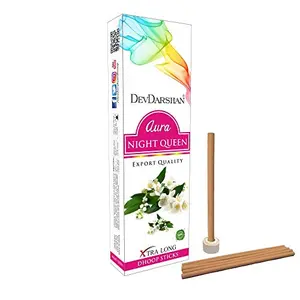 Devdarshan Aura Night Queen Dry Dhoop Stick 10 Sticks (Pack of 24 Units)