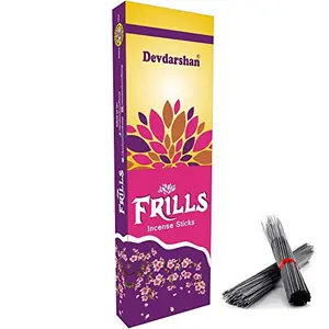 Devdarshan Frills Premium Incense Stciks 2 Packs of 80g Each