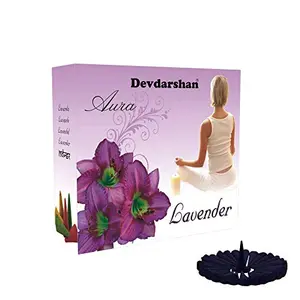 Devdarshan Aura Lavender Dhoop Cone 24 Units of 40g Each