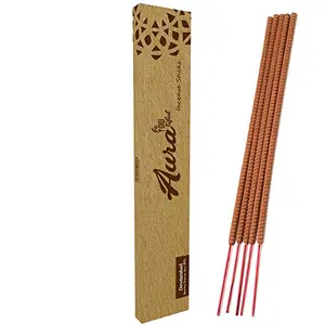 Devdarshan Aura Sandal 16 Inch Incense Sticks with 2 Hours Burning (2 Packs of 5 Stick Each)