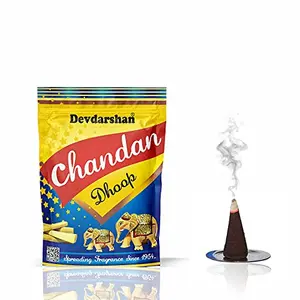 Devdarshan Chandan Dhoop 12 Pouch Packs of 20 Sticks Each