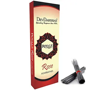 Devdarshan Royale Rose Agarbathies (Pack of 12) 100g Each