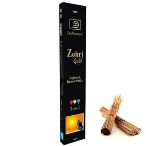 Zohri Gold 3 in 1 Lajawab Incense Sticks (Pack of 48 Units) 18g Each