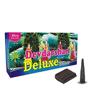Devdarshan Deluxe Dhoop Extra Thick 12 Units of 10 Sticks Each (12 Extra Thick)