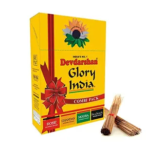 Devdarshan Glory India Mix Pack Agarbathies 12 Pcs of 15 Sticks Each
