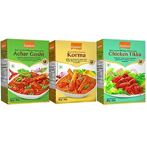 Eastern Mughlai Range Achar Ghosht (50 g) Korma(50 g) Chicken Tikka(50 g) (Pack of 3)
