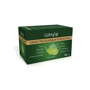 Girnar Green Tea Gourmet Collection (36 Tea Bags)