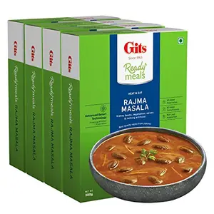 Gits Ready to Eat Rajma Masala 1200g (Pack of 4 X 300g Each)