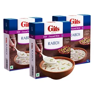 Gits Instant Rabdi Dessert Mix 300g (Pack of 3 X 100g Each)