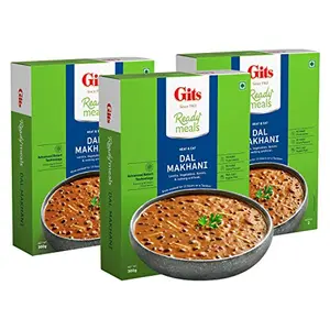 Gits Ready to Eat Dal Makhani 900g (Pack of 3 X 300g Each)